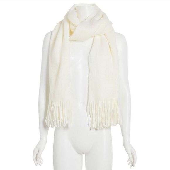 Steve Madden Super-Soft Knit Muffler Scarf, Color: Ivory - Picture 2 of 5